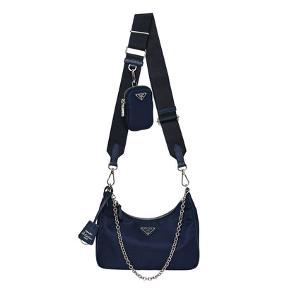 Prada Nylon Re-Edition 2005 Shoulder Bag Blue 1 of 13