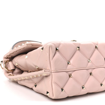 Valentino Garavani Nappa Medium Candystud Top Handle Bag Poudre 8 of 9