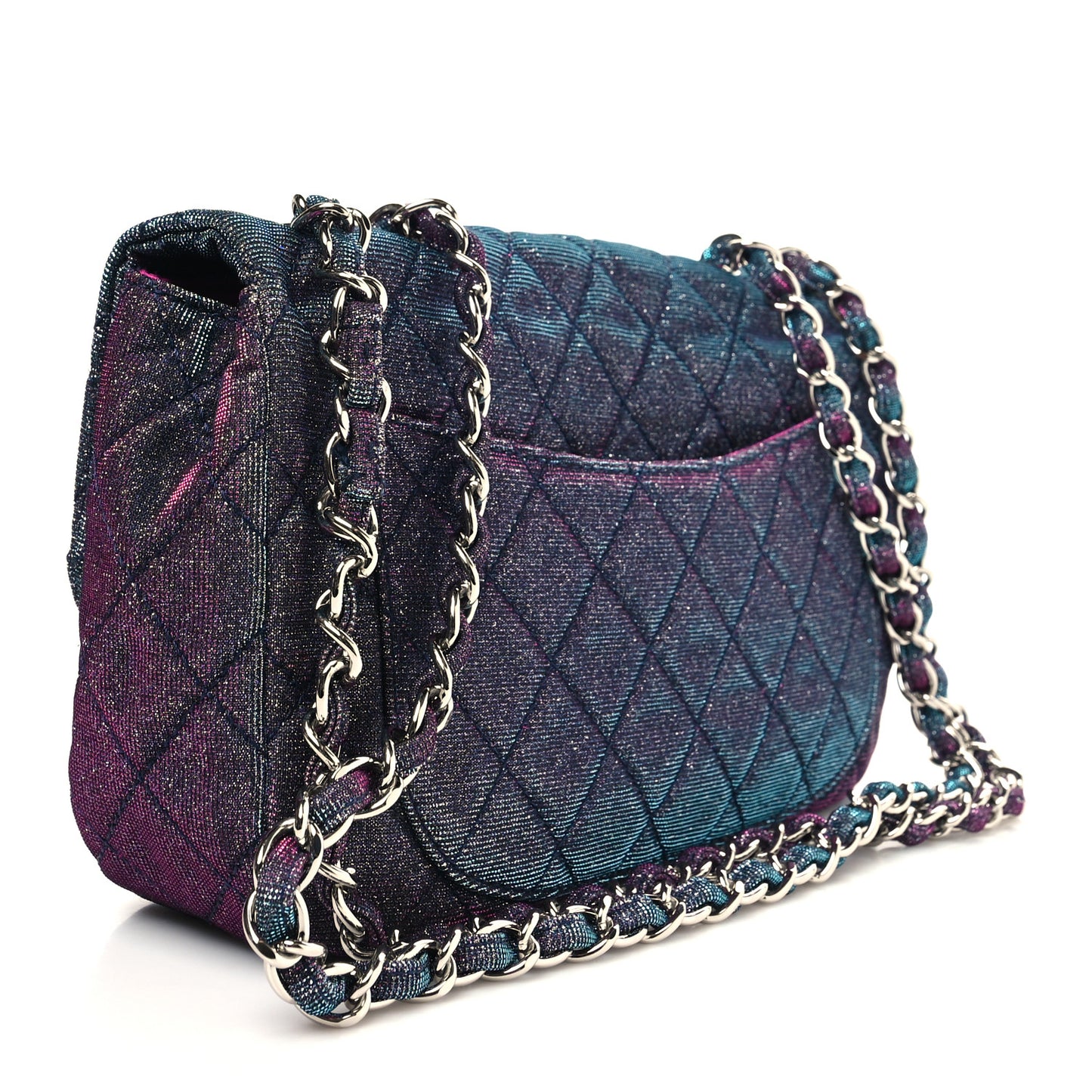 Iridescent Glitter Fabric Jumbo Single Flap Multicolor