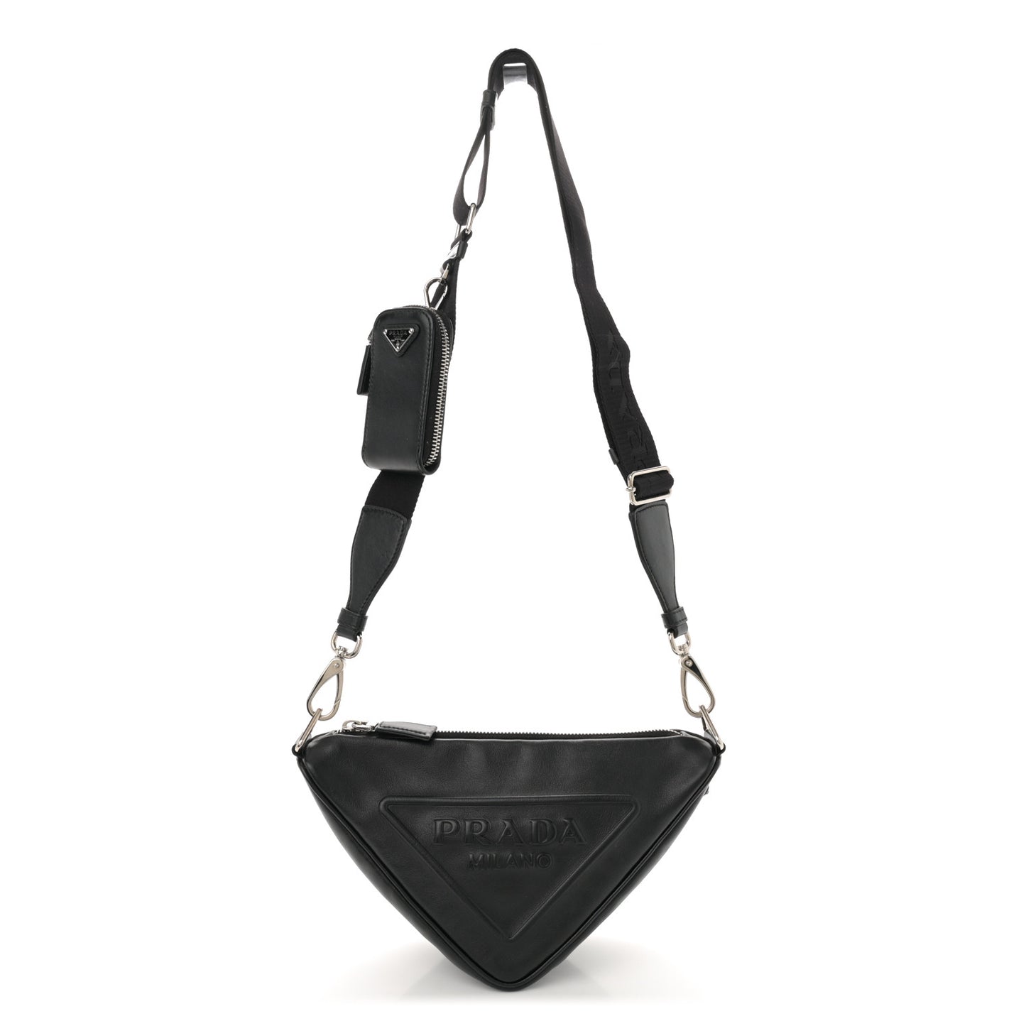 Grace Lux Triangle Shoulder Bag Black
