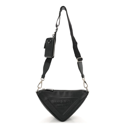 Prada Grace Lux Triangle Shoulder Bag Black 1 of 10