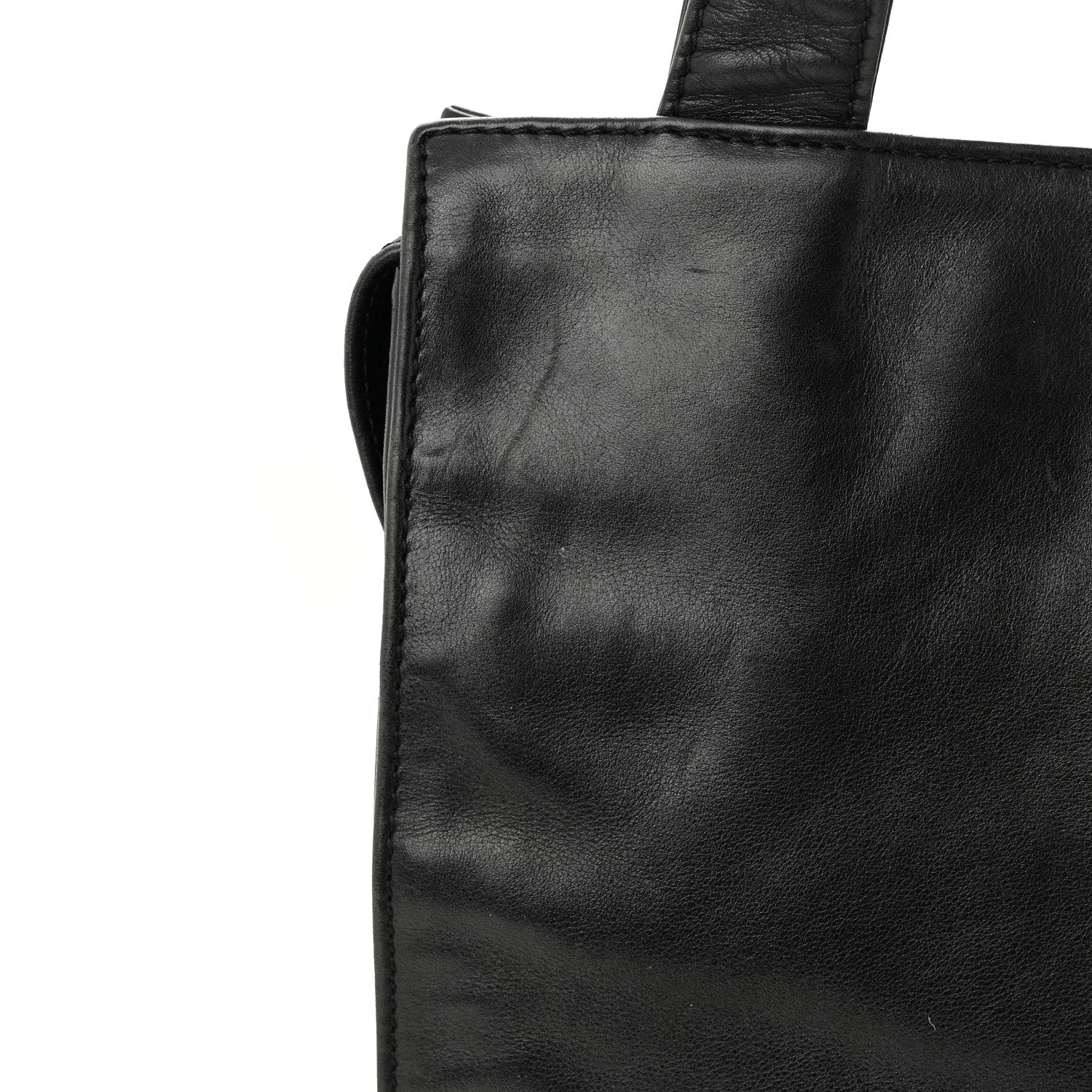 Chanel Lambskin CC Stitched Logo Tote Black 12 of 12