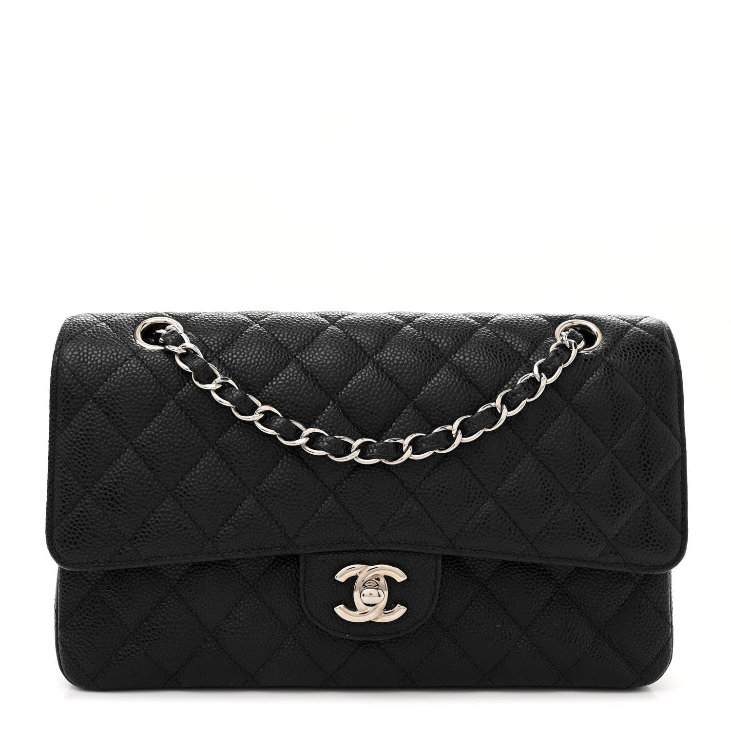 Chanel Caviar Quilted Medium Double Flap Black 1 of 13