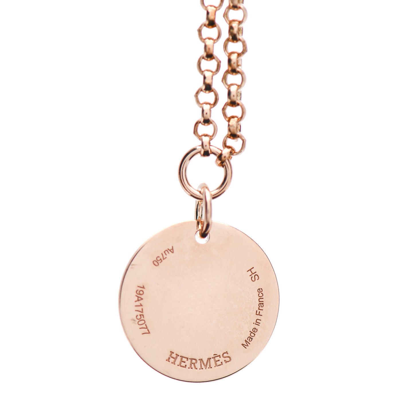 18K Rose Gold Diamond PM Ex-Libris Bracelet SH