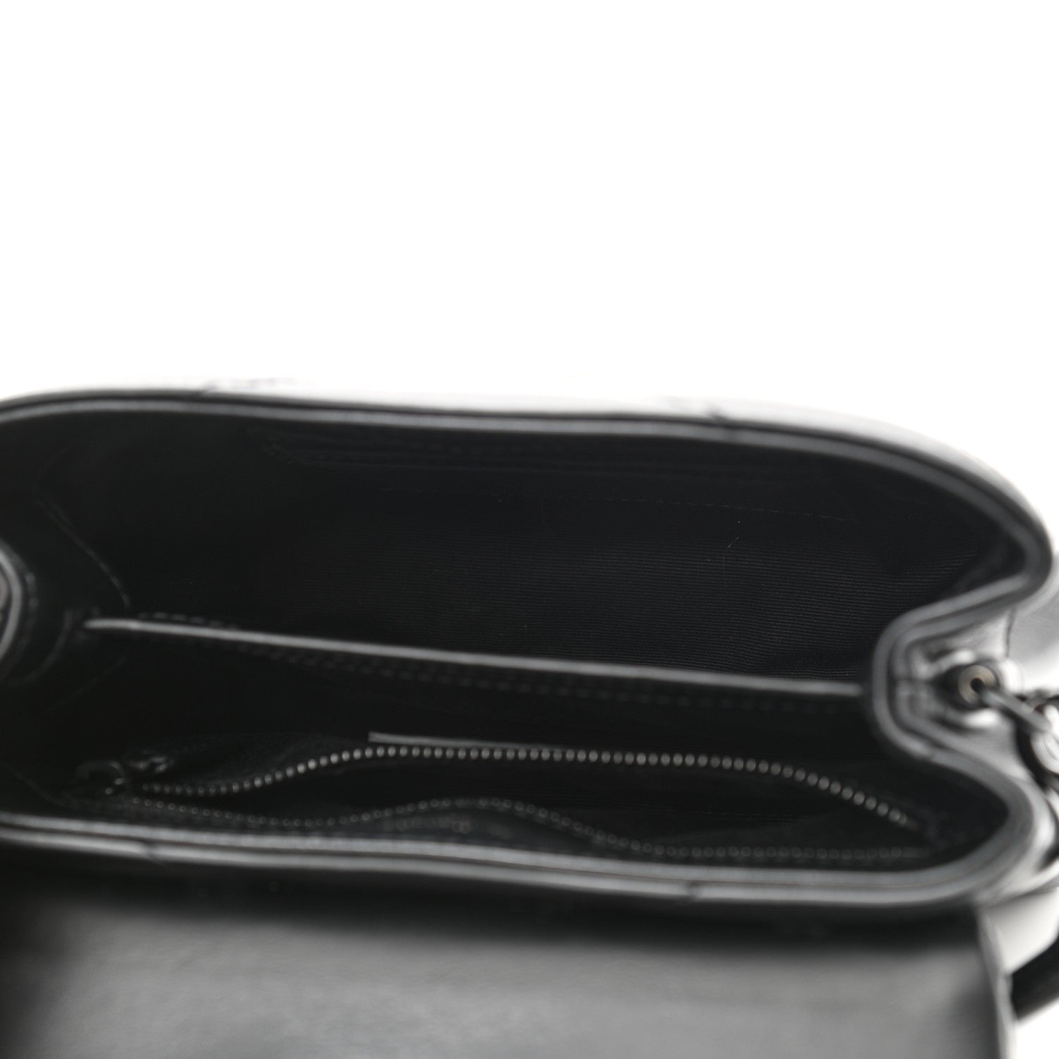 Saint Laurent Calfskin Y Quilted Monogram Toy Loulou Crossbody Bag Black 4 of 10