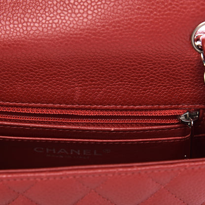 Chanel Caviar Quilted Mini Square Flap Red 8 of 12