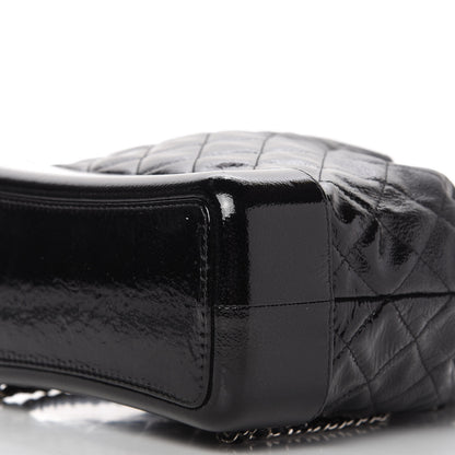 Chanel Aged Calfskin Quilted Gabrielle Backpack Black 7 of 10