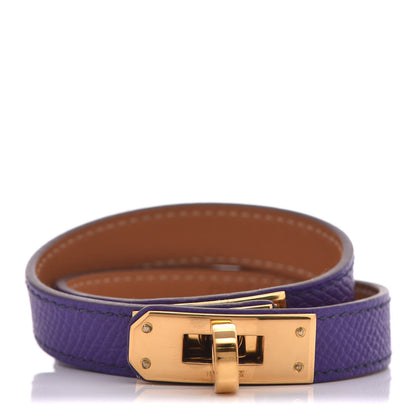 Hermes Epsom Kelly Double Tour Bracelet S Crocus 1 of 6