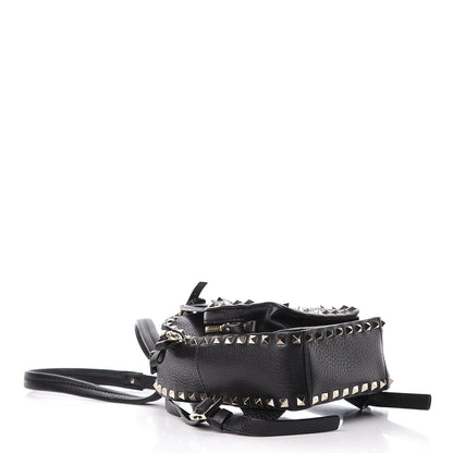 Valentino Garavani Pebbled Calfskin Mini Rockstud Backpack Black 4 of 10