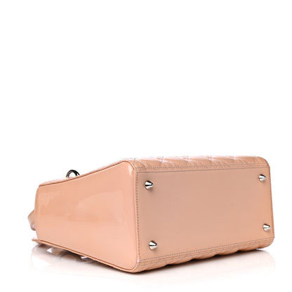 Christian Dior Patent Cannage Medium Lady Dior Light Pink 3 of 10
