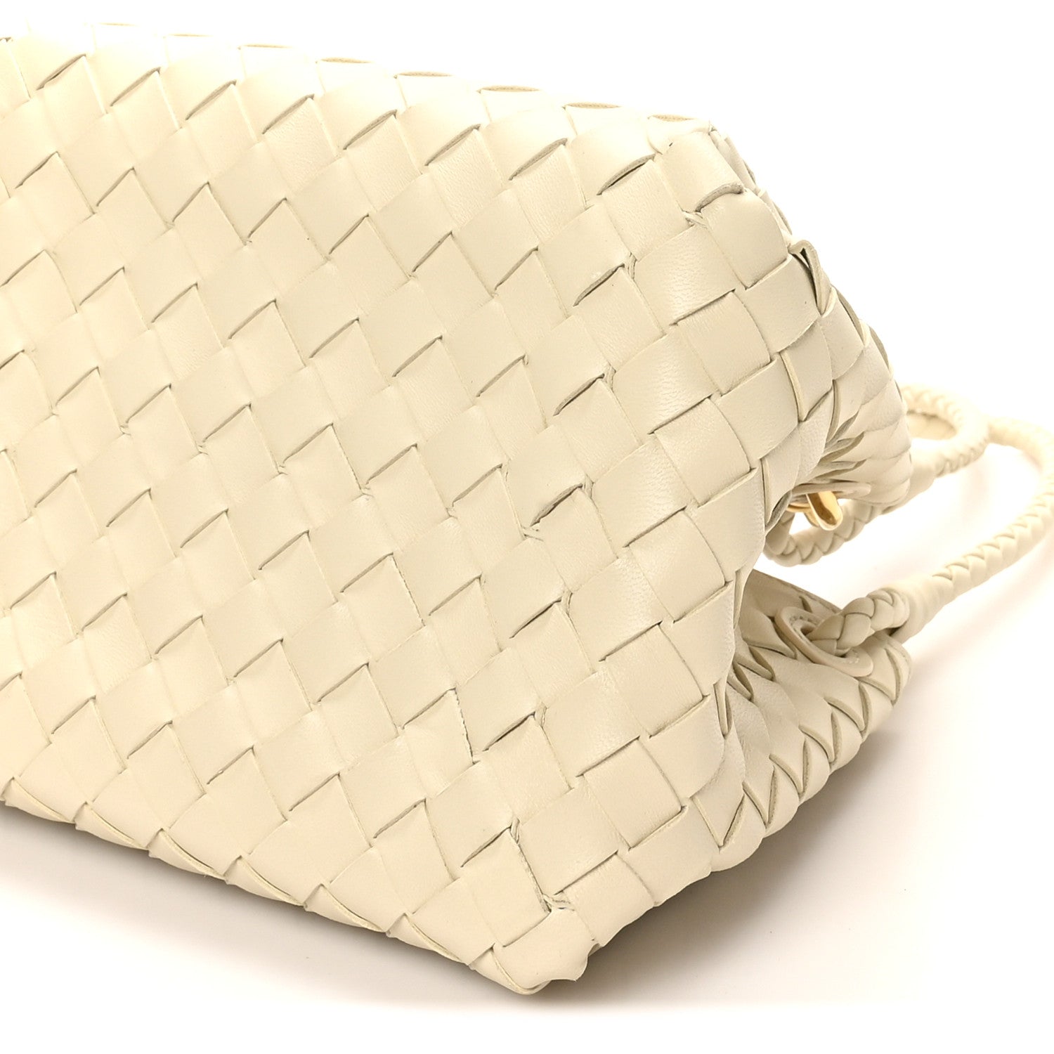 Bottega Veneta Nappa Intrecciato Small Parachute Shoulder Bag Sea Salt 8 of 8