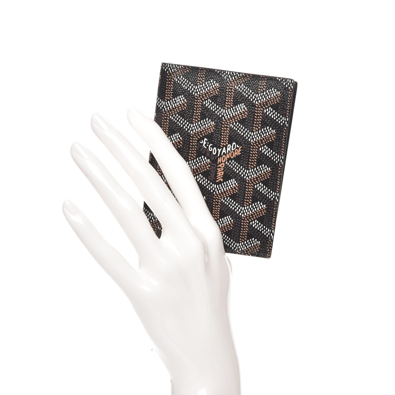 Goyard Goyardine Saint Marc Folding Card Case Black 2 of 7