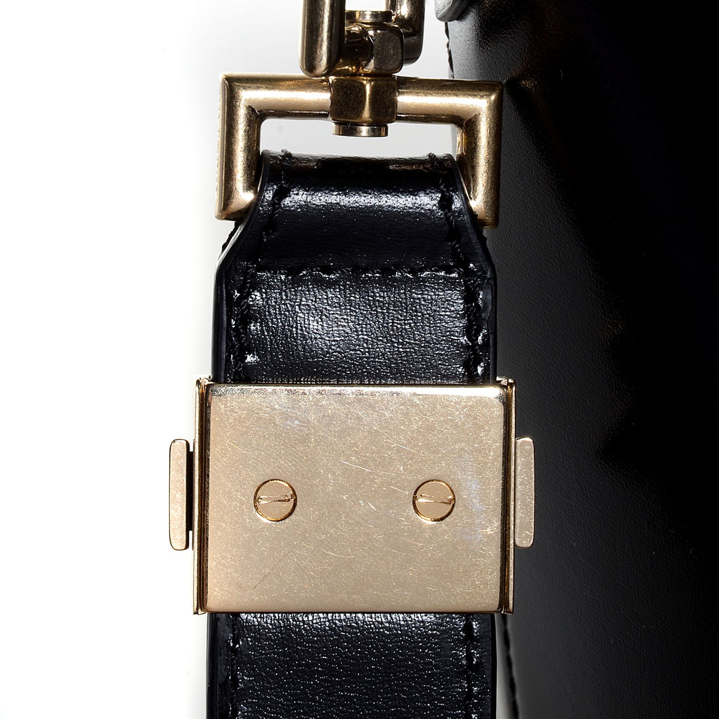 Shiny Lord Calfskin Medium Antigona Black