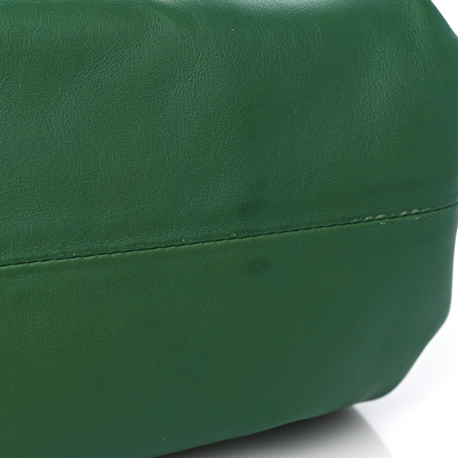 Bottega Veneta Smooth Butter Calf The Pouch Oversized Clutch Racing Green 10 of 11