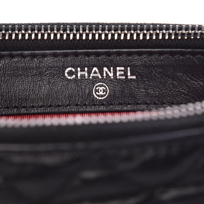 Chanel Aged Calfskin Quilted Small Gabrielle Clutch With Chain Black 8 of 10