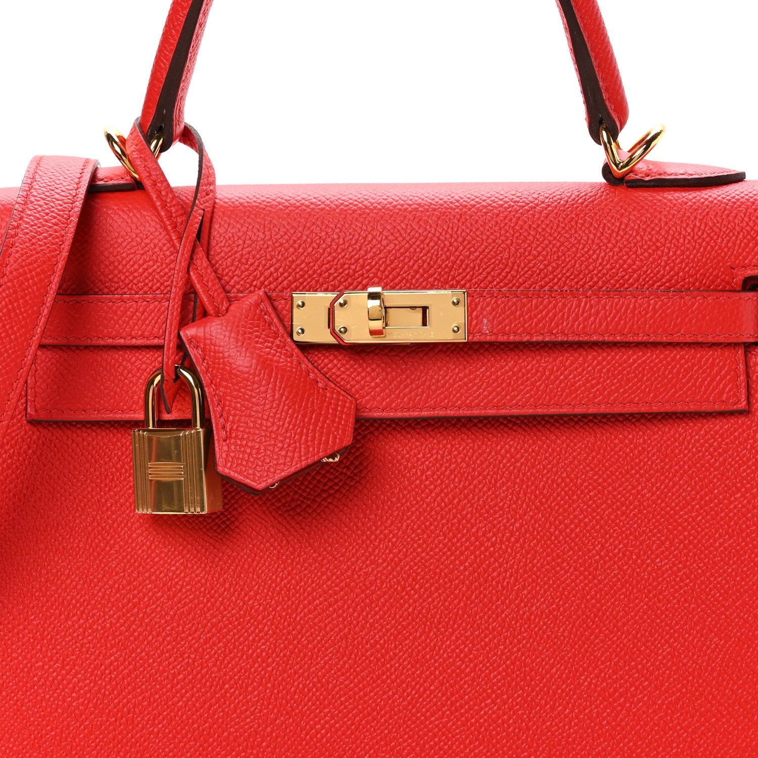 Hermes Epsom Kelly Sellier 25 Rouge De Coeur 8 of 11