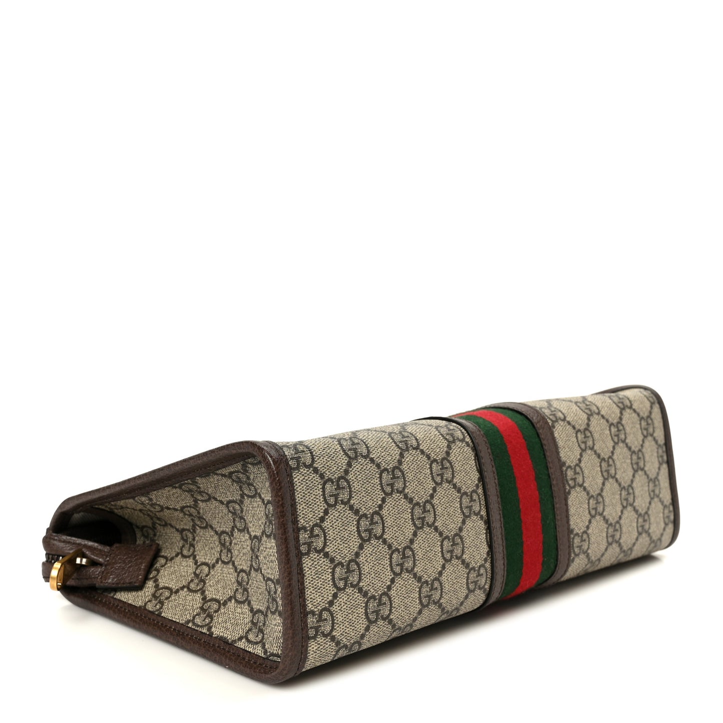 GG Supreme Monogram Web Ophidia GG Toiletry Case Beige New Acero