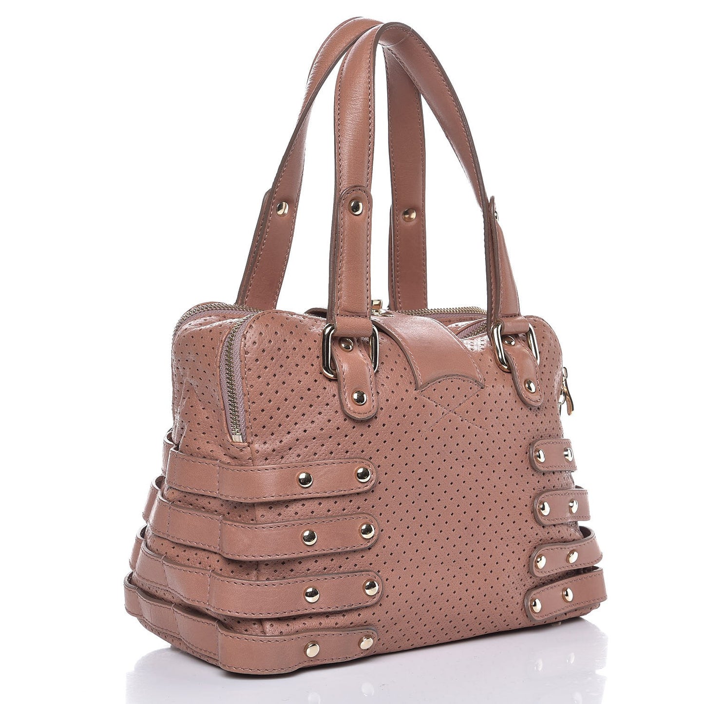 Lambskin Perforated Blythe M Pink