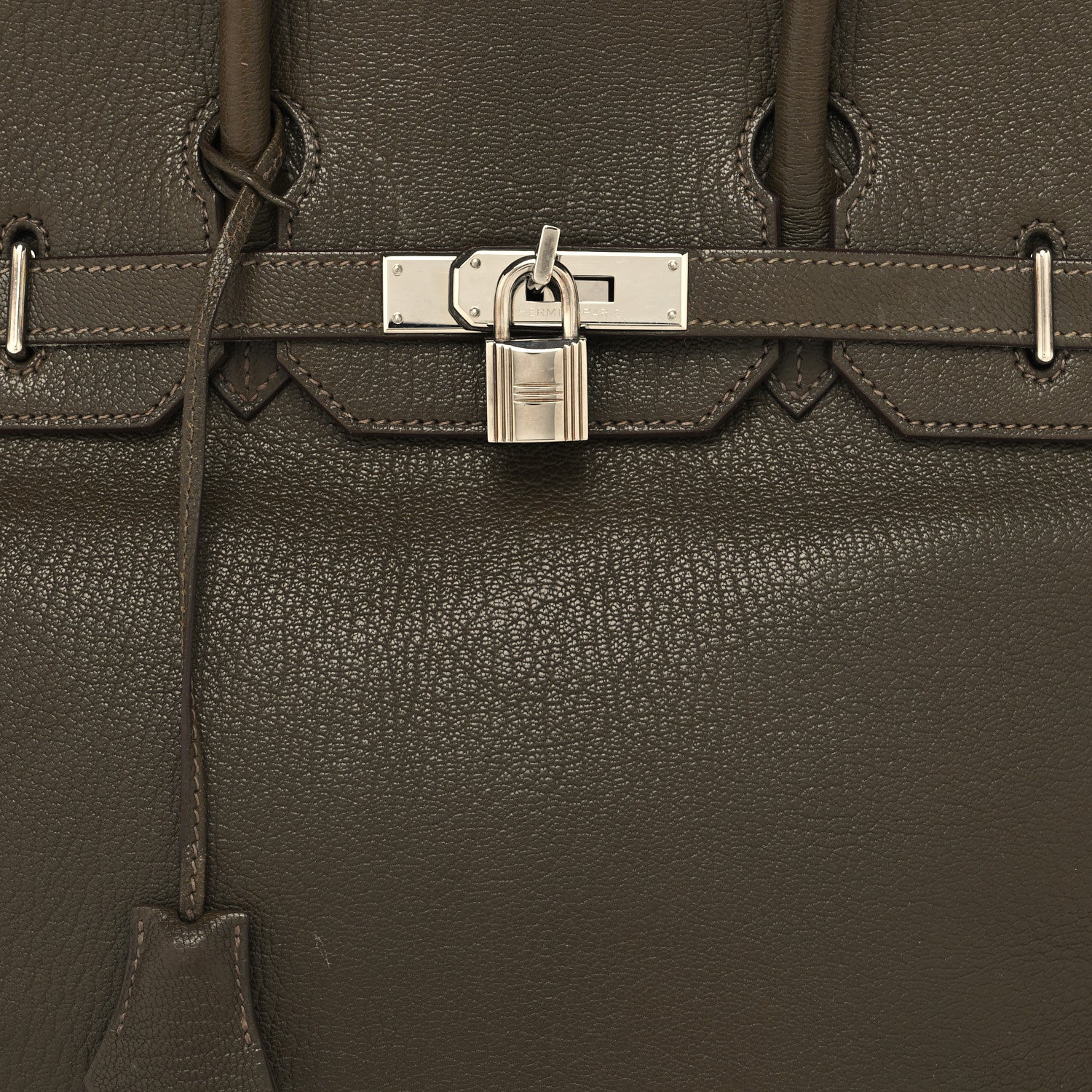 Hermes Chevre De Coromandel HAC Birkin 36 Vert Olive 8 of 15