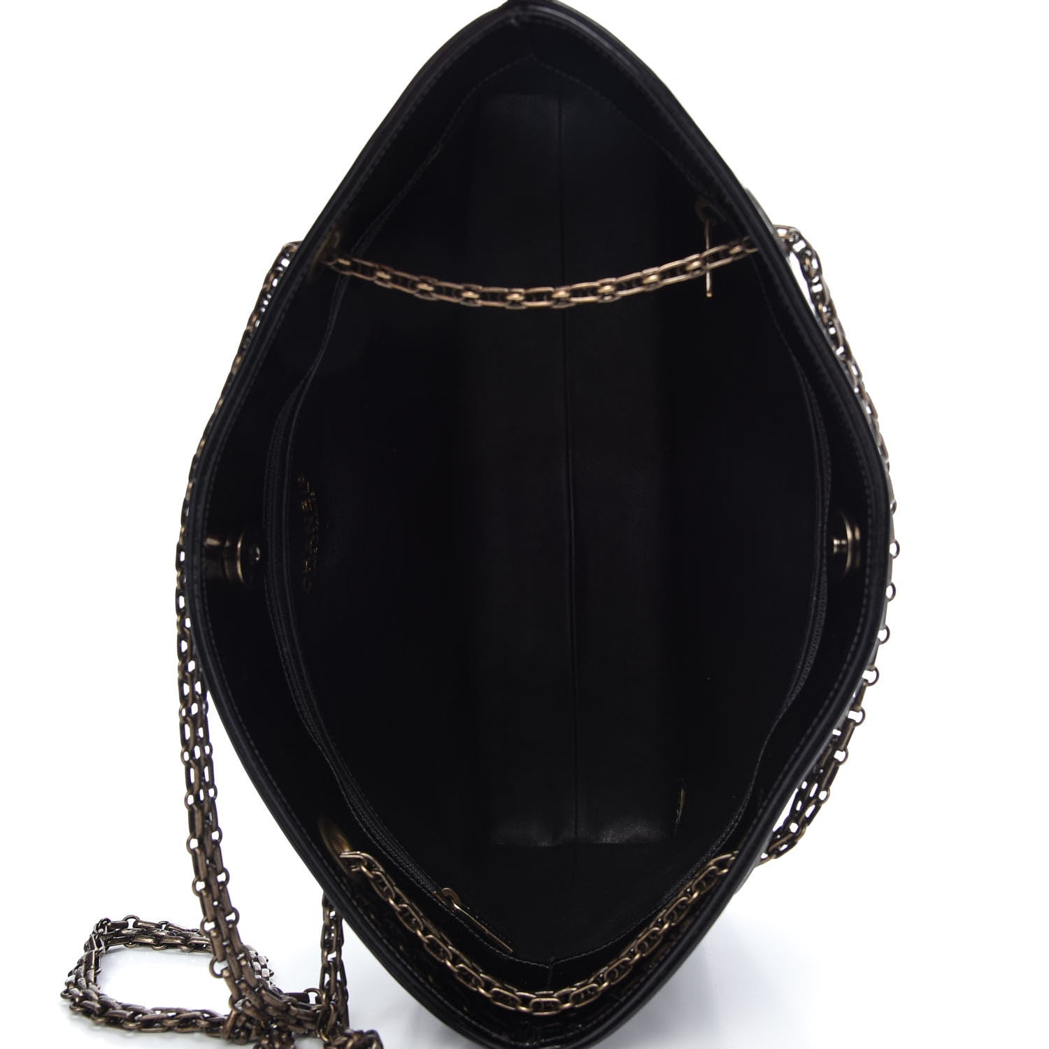 Chanel Patent Mademoiselle Tote Black 5 of 9