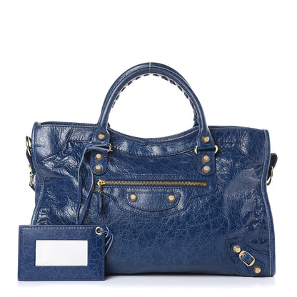 Balenciaga Agneau Giant 12 Gold Hardware City Bleu Mineral 1 of 10