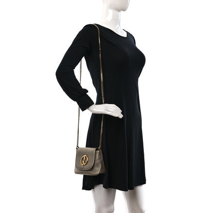 Gucci Pebbled Calfskin Small 1973 Chain Shoulder Bag Champagne 2 of 9