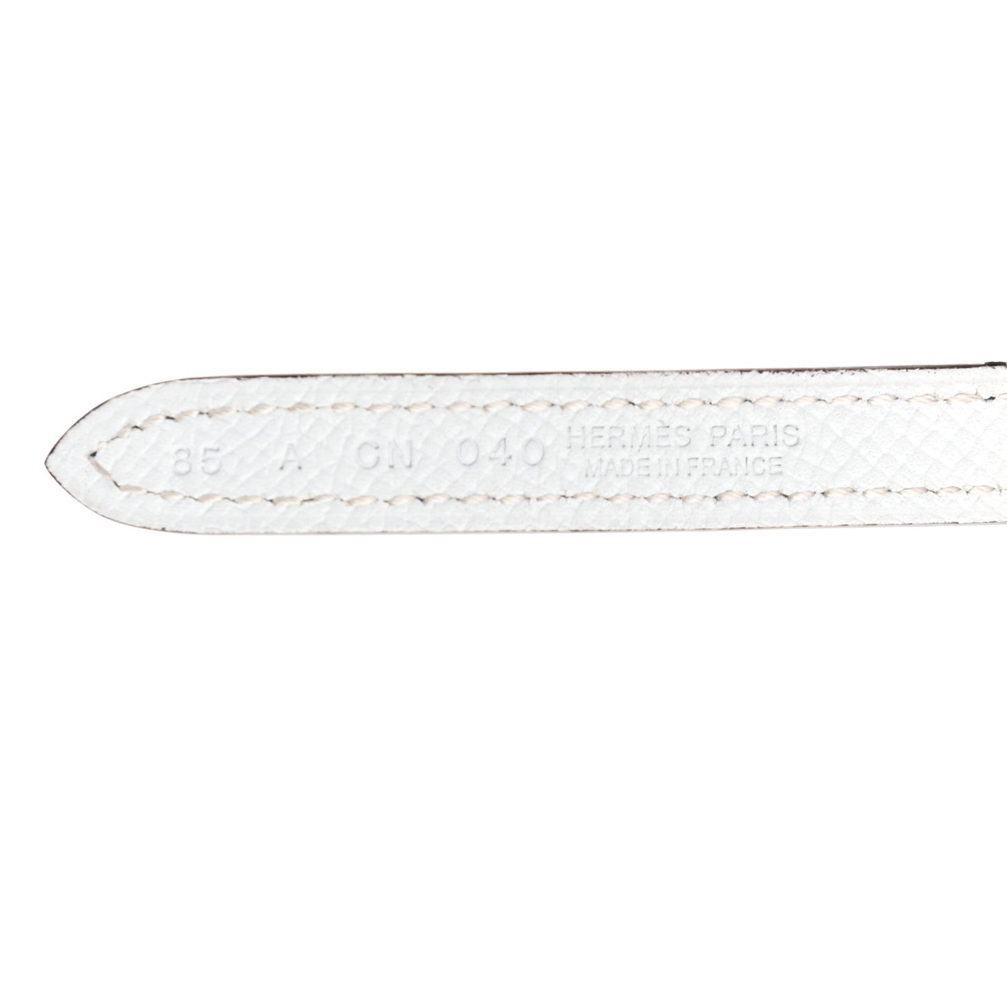 Epsom 13mm Belt Strap 85 White Colvert