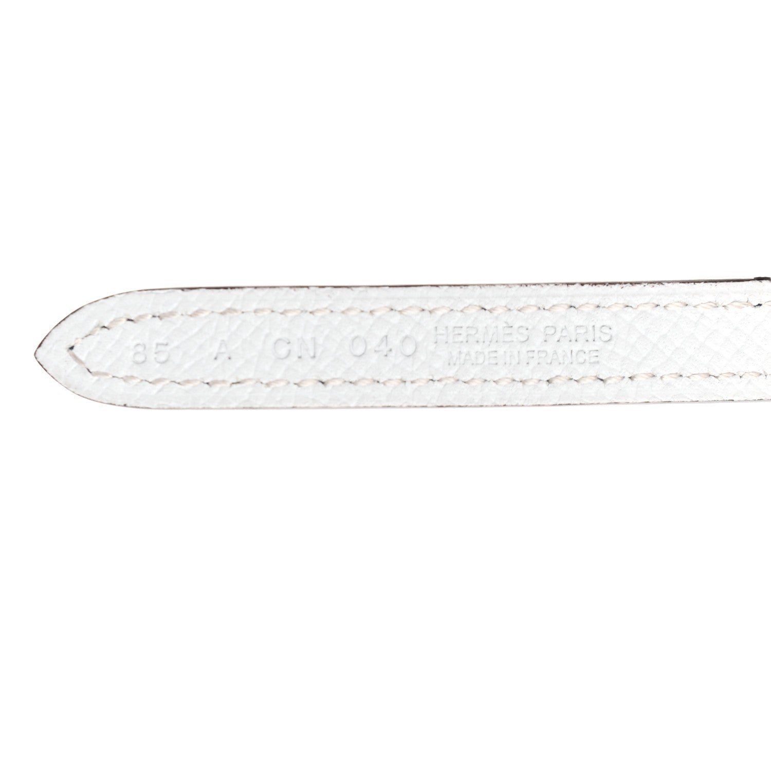 Hermes Epsom 13mm Belt Strap 85 White Colvert 3 of 5