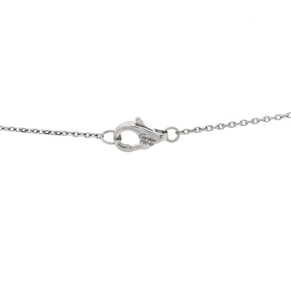Cartier 18K White Gold Black Ceramic Diamond Trinity Pendant Necklace 3 of 3