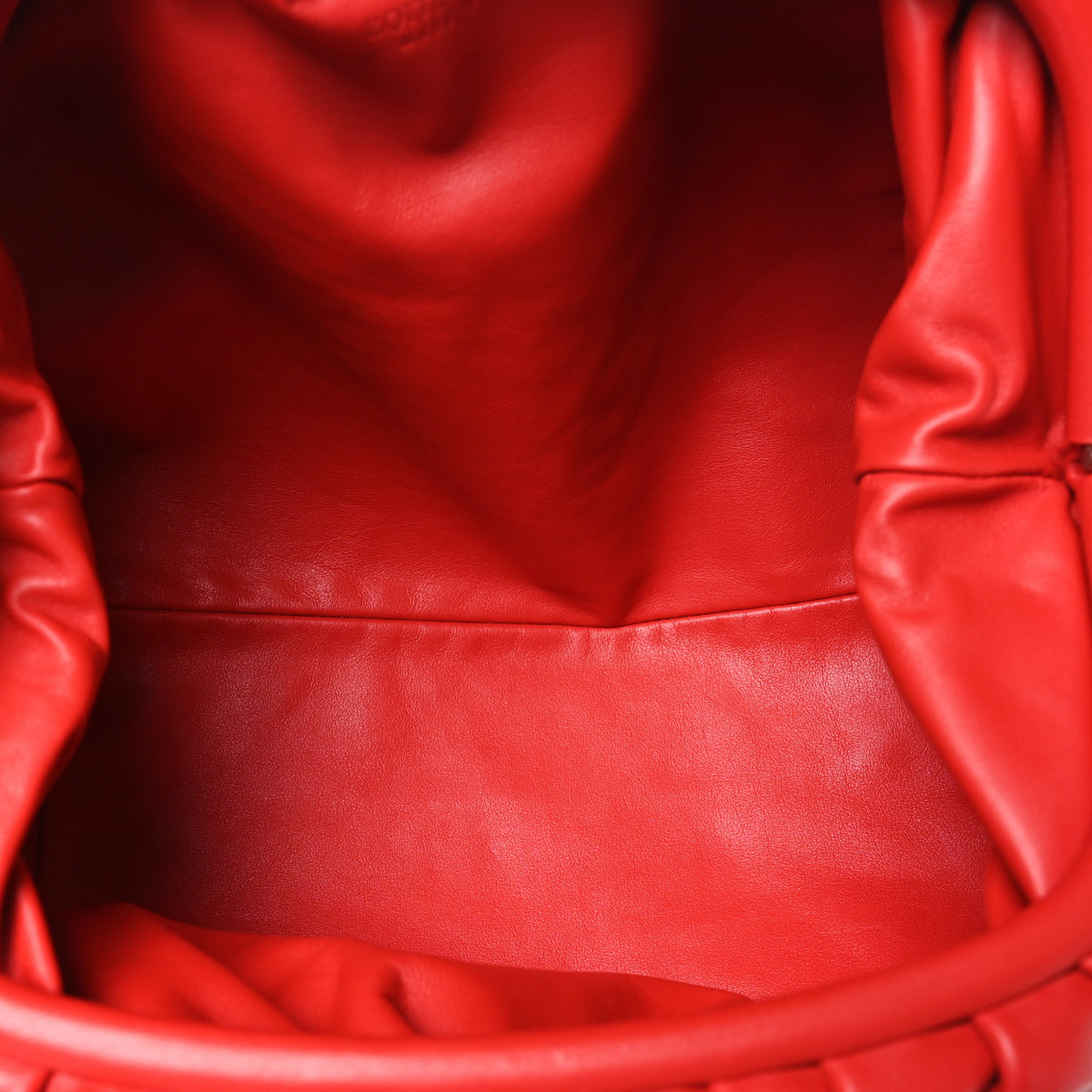Bottega Veneta Smooth Butter Calf The Pouch Oversized Clutch Bright Red 5 of 10