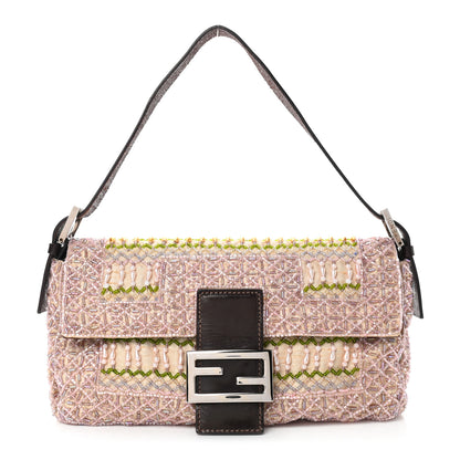Fendi Beaded Baguette Pink Multicolor 1 of 12