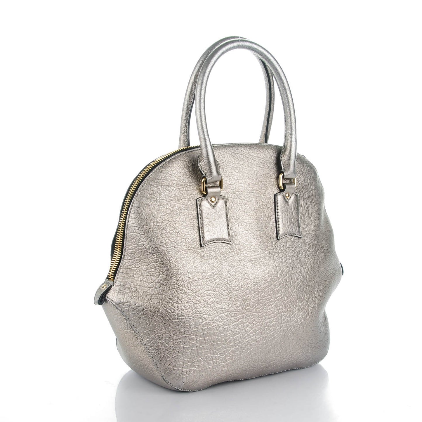 Metallic Heritage Grain Medium Orchard Bowling Bag Silver