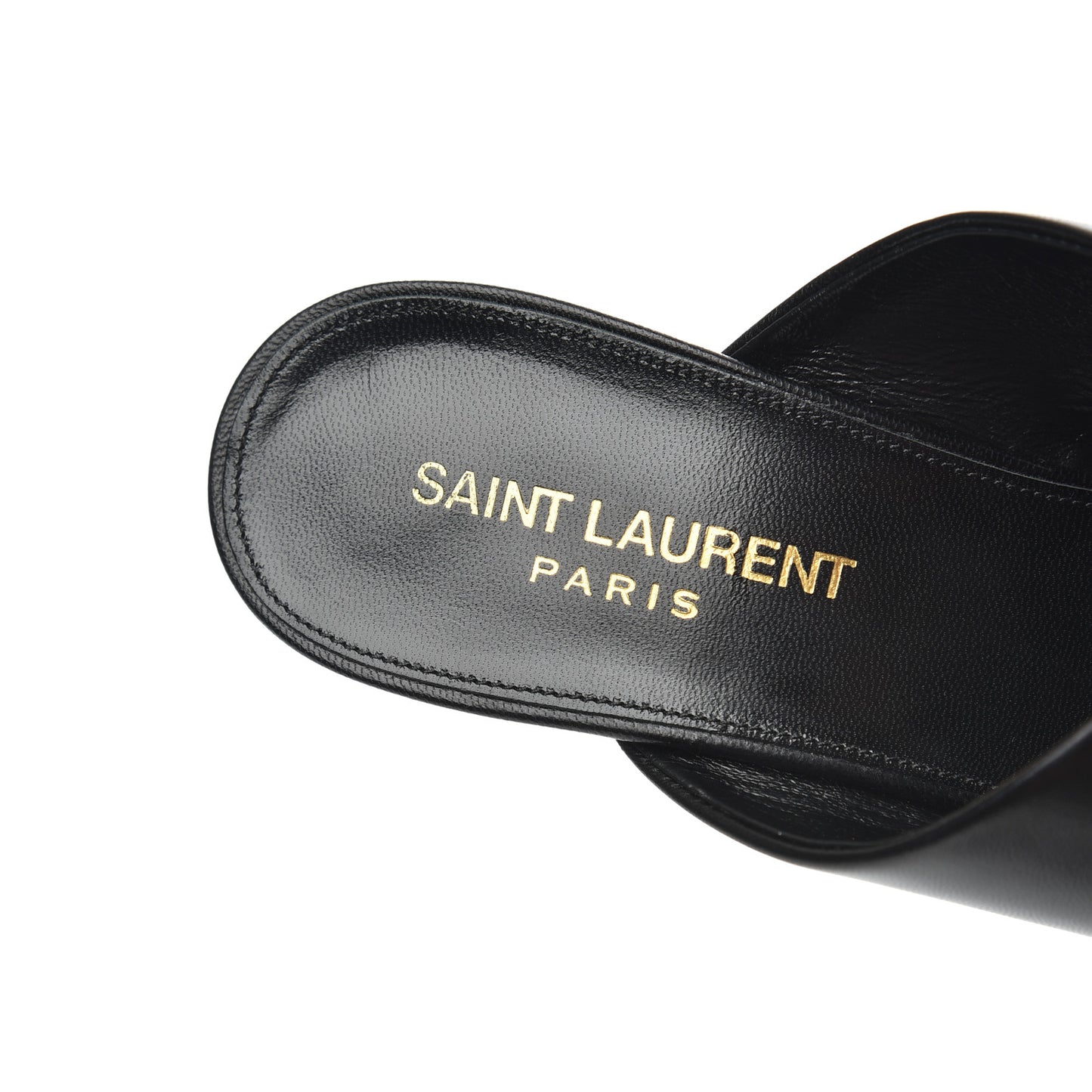 Calfskin LouLou Mules 38.5 Black