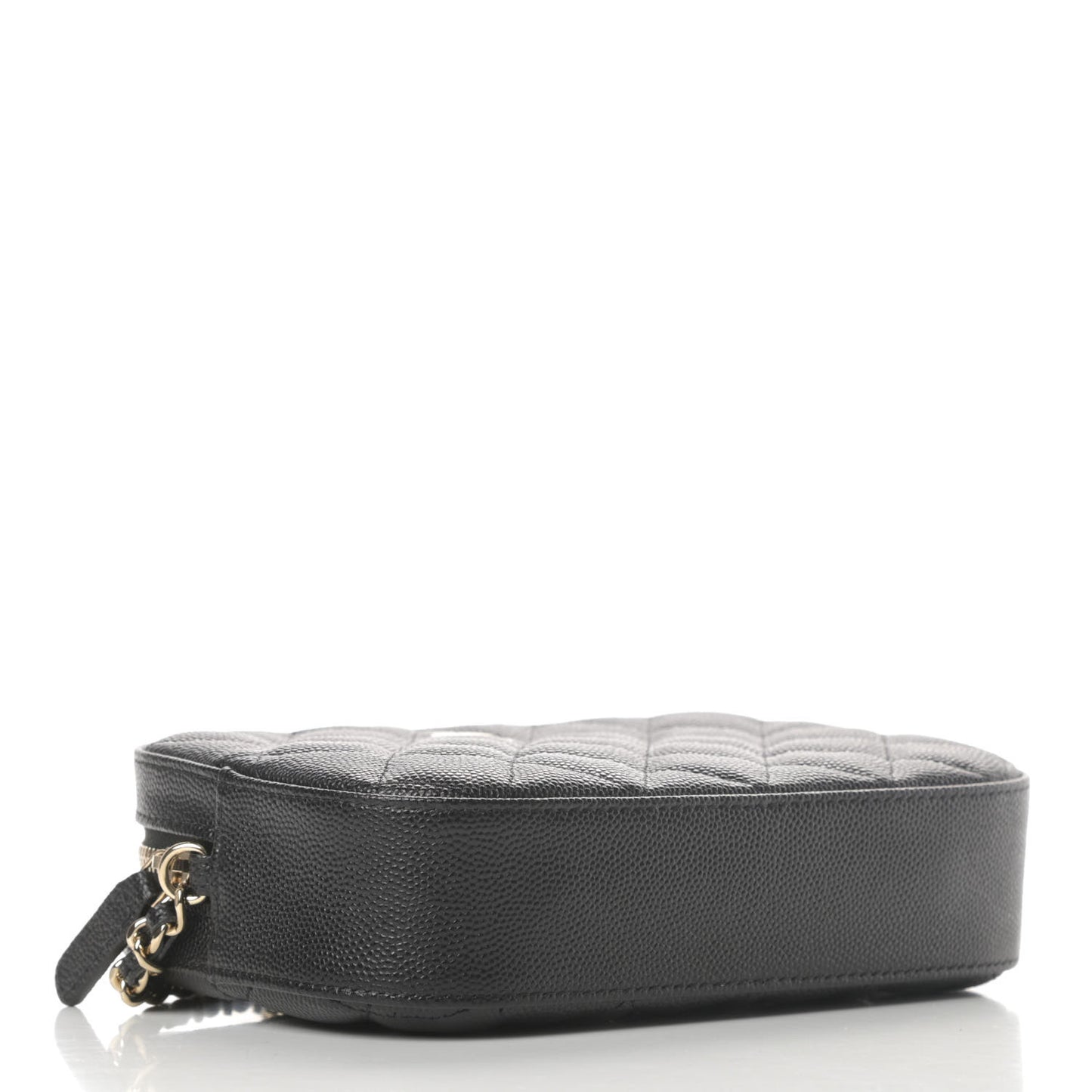 Caviar Quilted Vanity With Chain Black