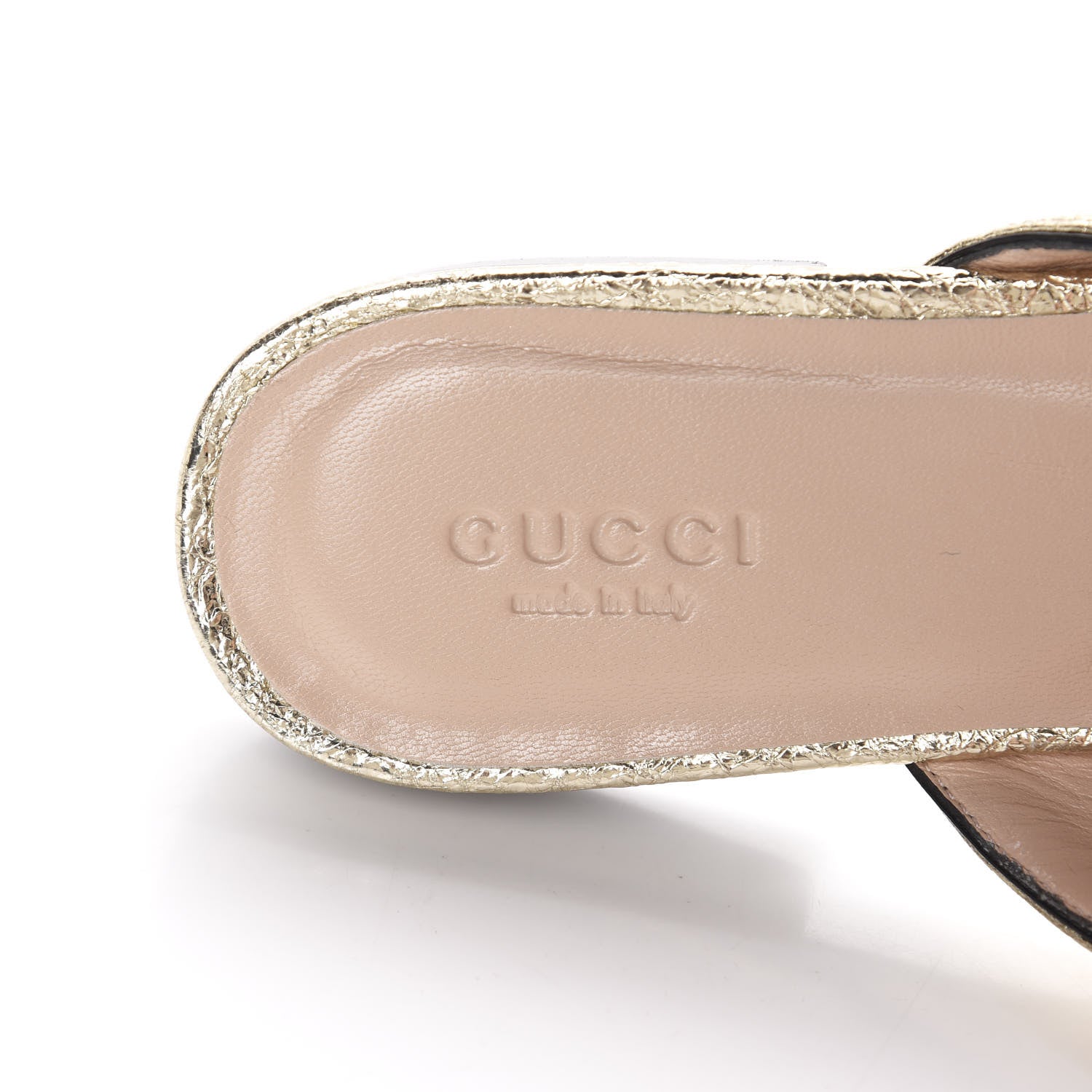 Gucci Galassia Womens GG Marmont Fringe Slippers 35.5 Platino 7 of 9