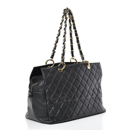 Chanel Caviar Quilted Grand Timeless Tote GTT Black 2 of 9