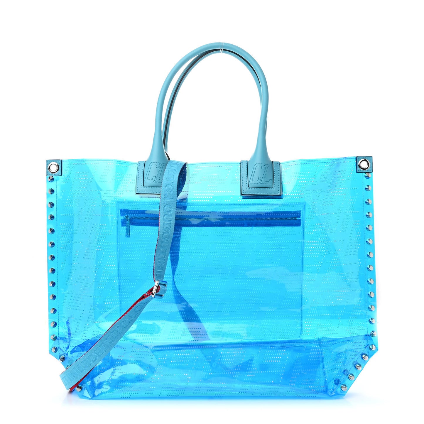 Techno Perforated TPU Calfskin Cabalou Flash Blue