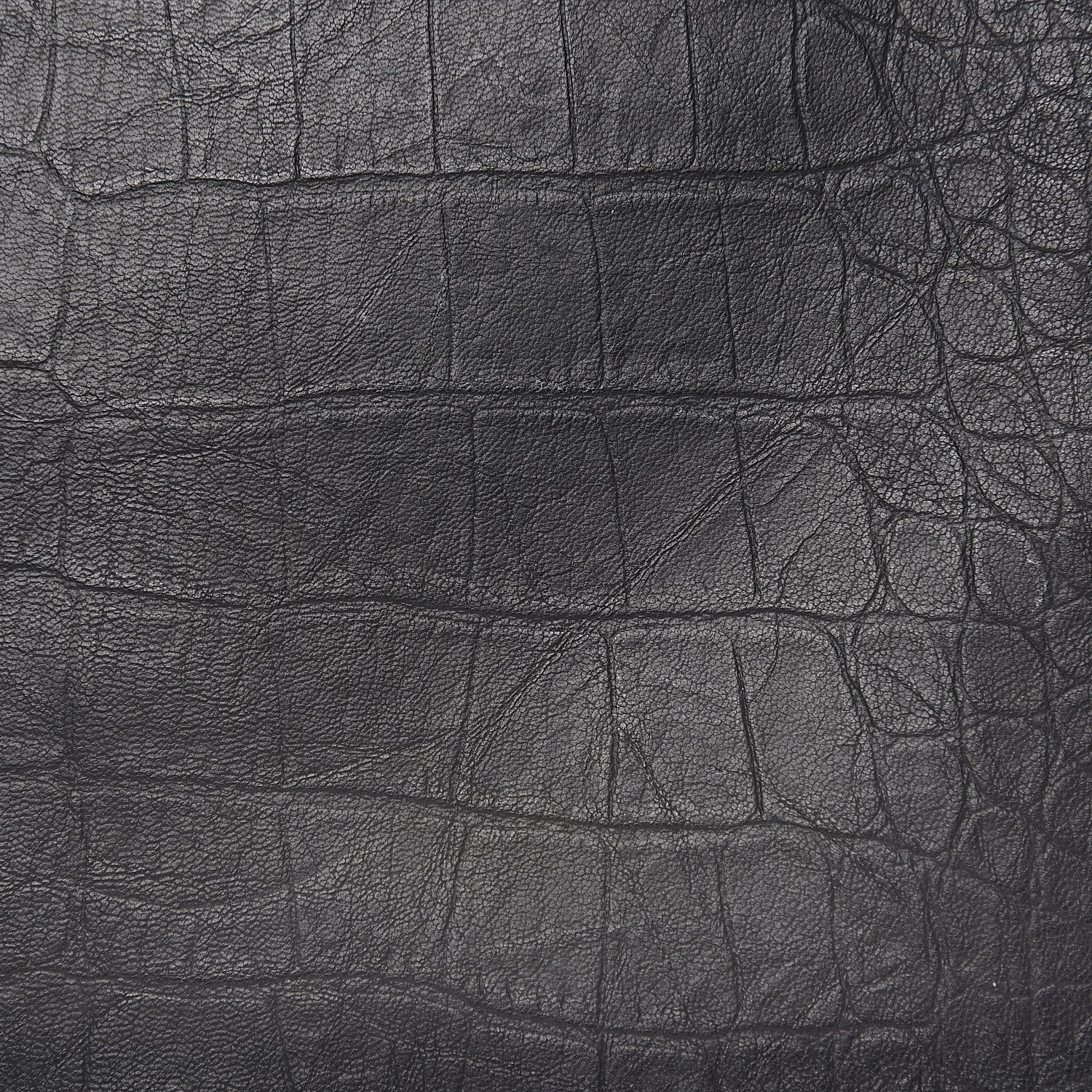 Saint Laurent Calfskin Crocodile Embossed Monogram iPad Case Black 8 of 8