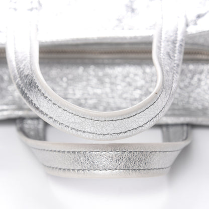 Balenciaga Metallic Calfskin S Bazar Shopper Tote Silver Hardware 15 of 16
