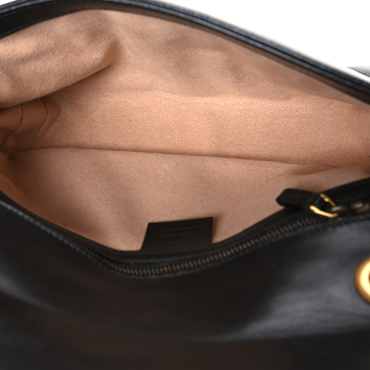 Gucci Calfskin Matelasse Small GG Marmont Shoulder Bag Black 5 of 10