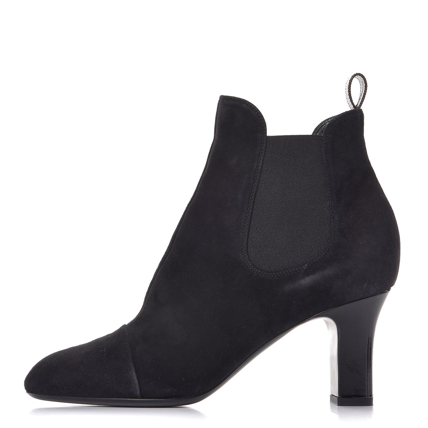 Suede Monogram Uniformes Cap Toe Chelsea 75mm Ankle Boots 41 Black
