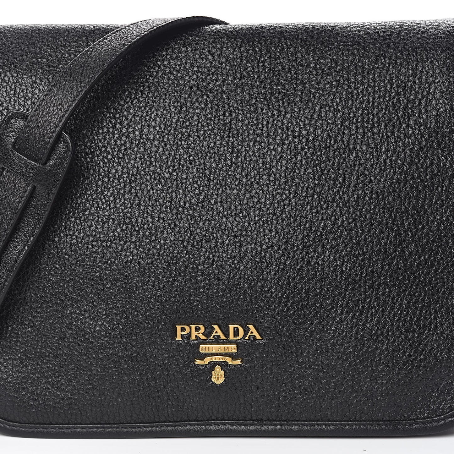 Vitello Phenix Crossbody Bag Black