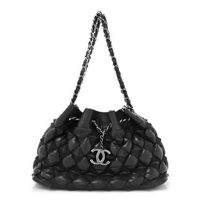 Chanel Glazed Lambskin Quilted Small Stravinsky Tote Grey 1 of 11