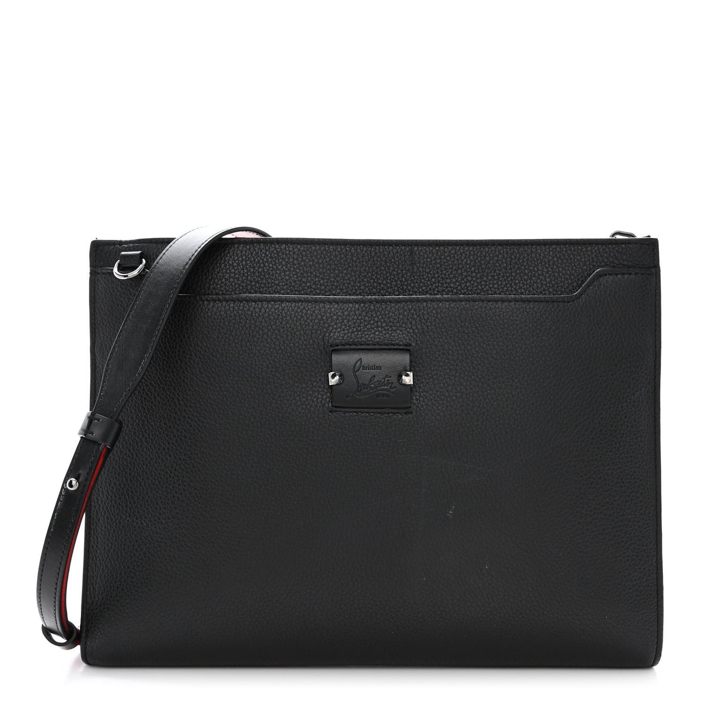 Calfskin Skypouch Crossbody Clutch Black