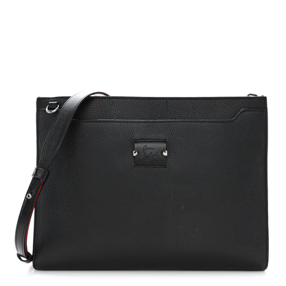Christian Louboutin Calfskin Skypouch Crossbody Clutch Black 1 of 12