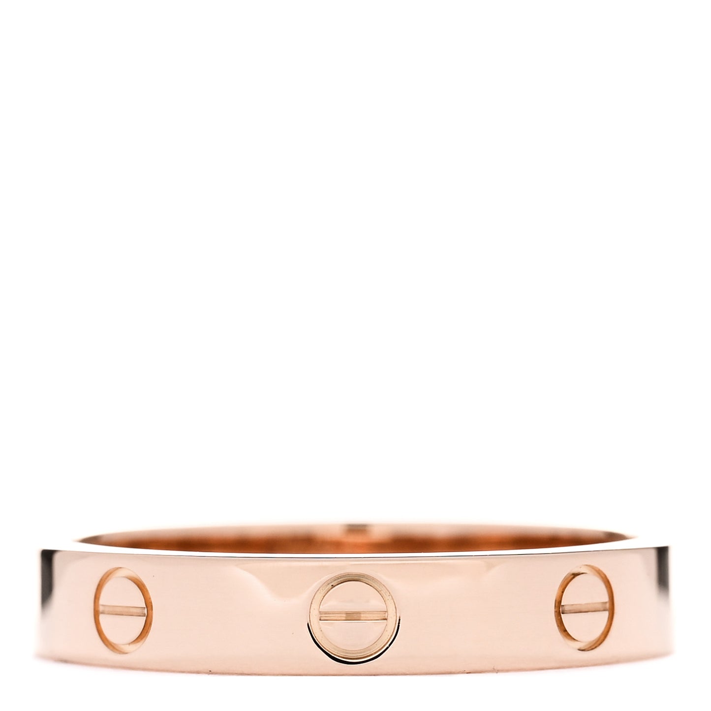 18K Pink Gold 4mm LOVE Wedding Band Ring 61 9.5