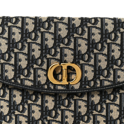 Christian Dior Oblique 30 Montaigne Avenue Pouch With Flap Blue 9 of 10