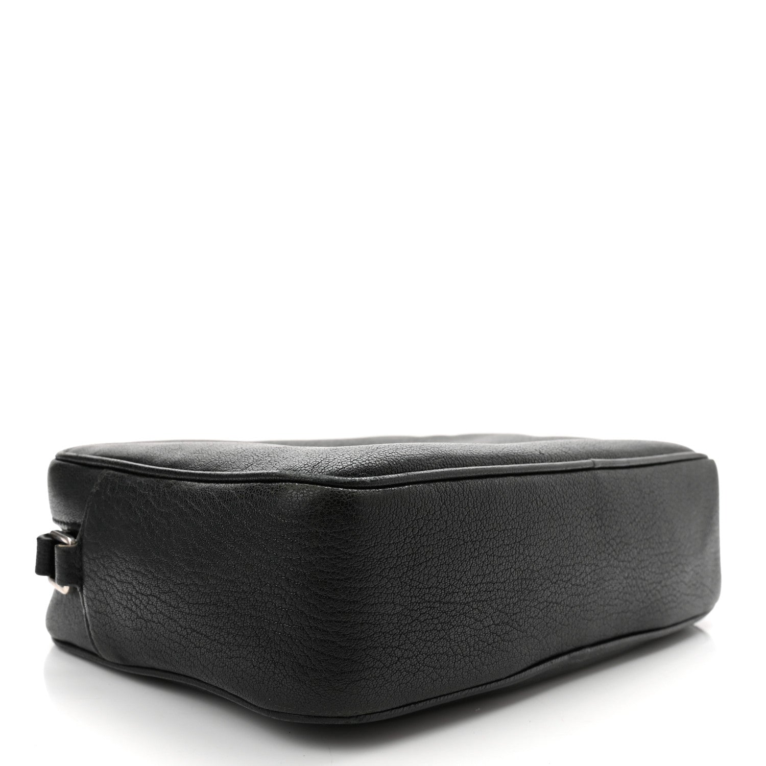 Saint Laurent Grained Lambskin Monogram Lou Camera Bag Black 4 of 11