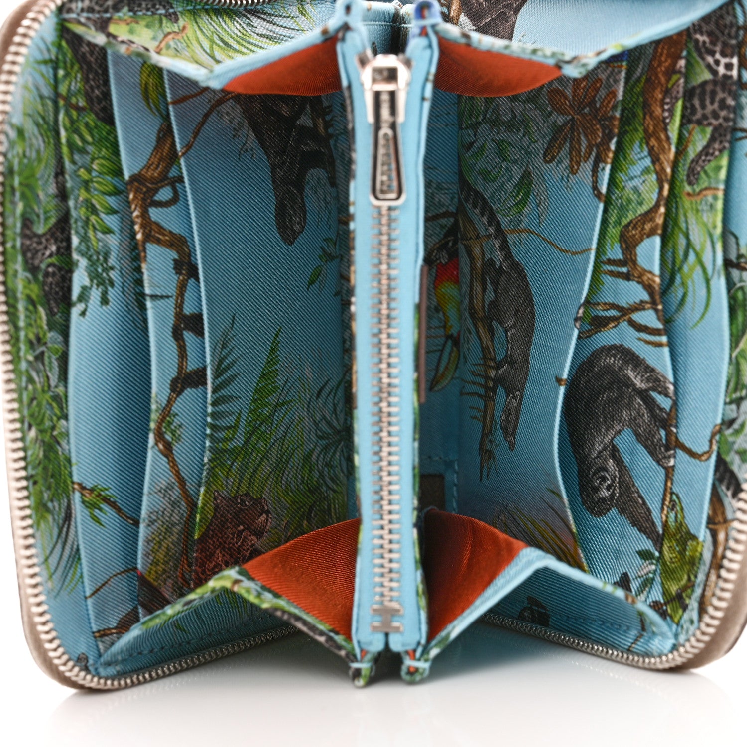 Hermes Epsom Silk'in Compact Wallet Etoupe 5 of 10