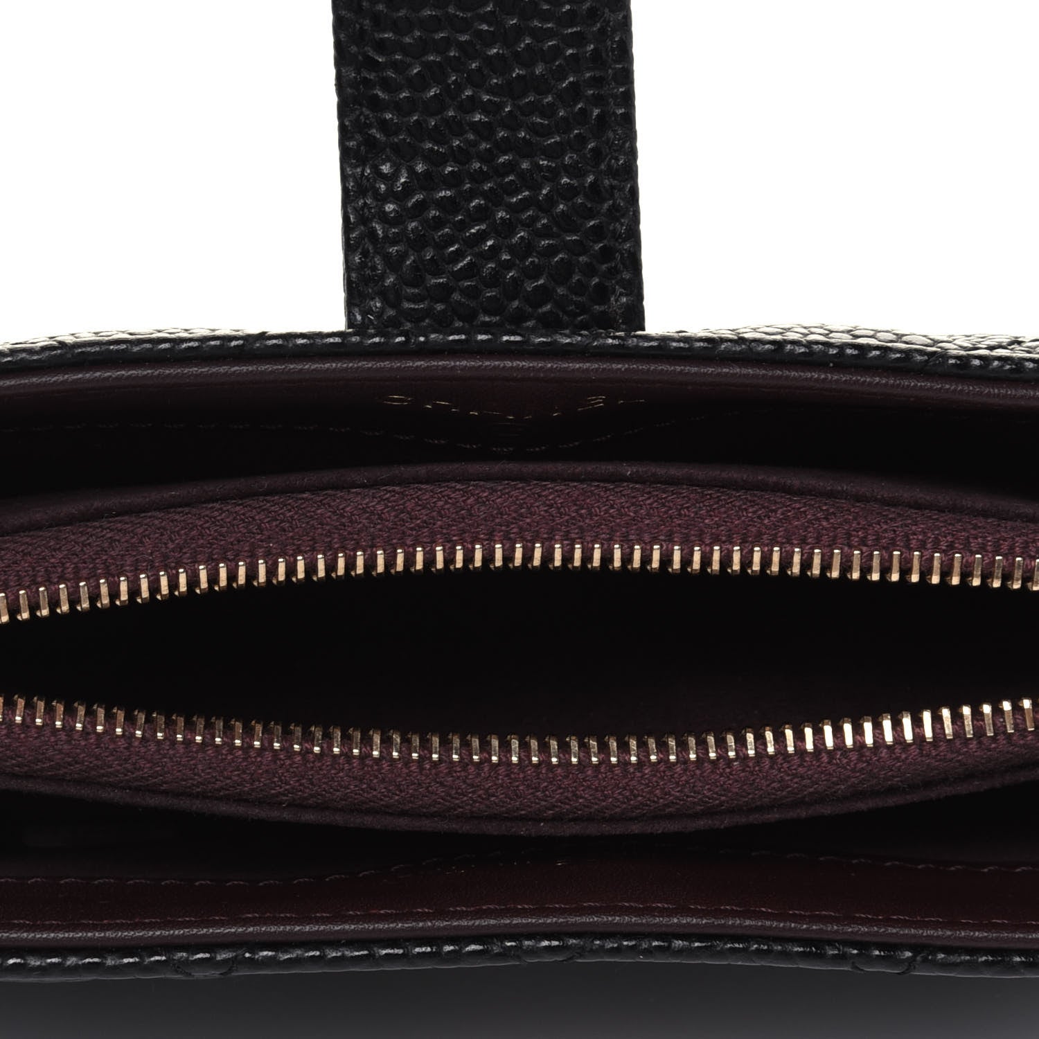 Chanel Caviar Quilted Mini Phone Holder Clutch Black 5 of 13